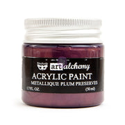 FINNABAIR Art Alchemy Metallique Acrylic Paint -Plum Preserves 964498